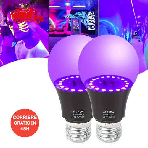 1pz lampadina led nera a19 - 1pz,